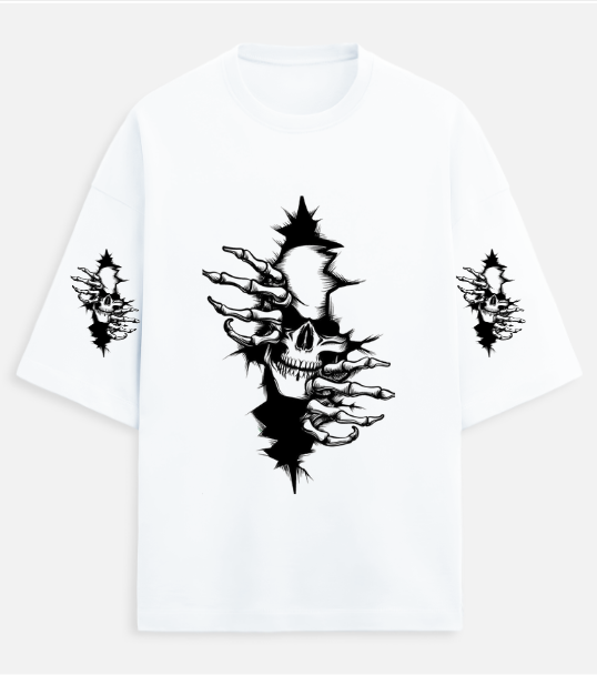 skull-rip tee