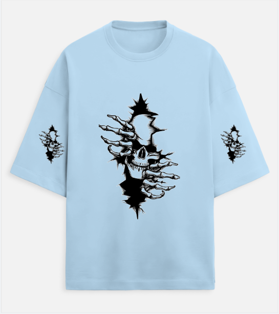 skull-rip tee